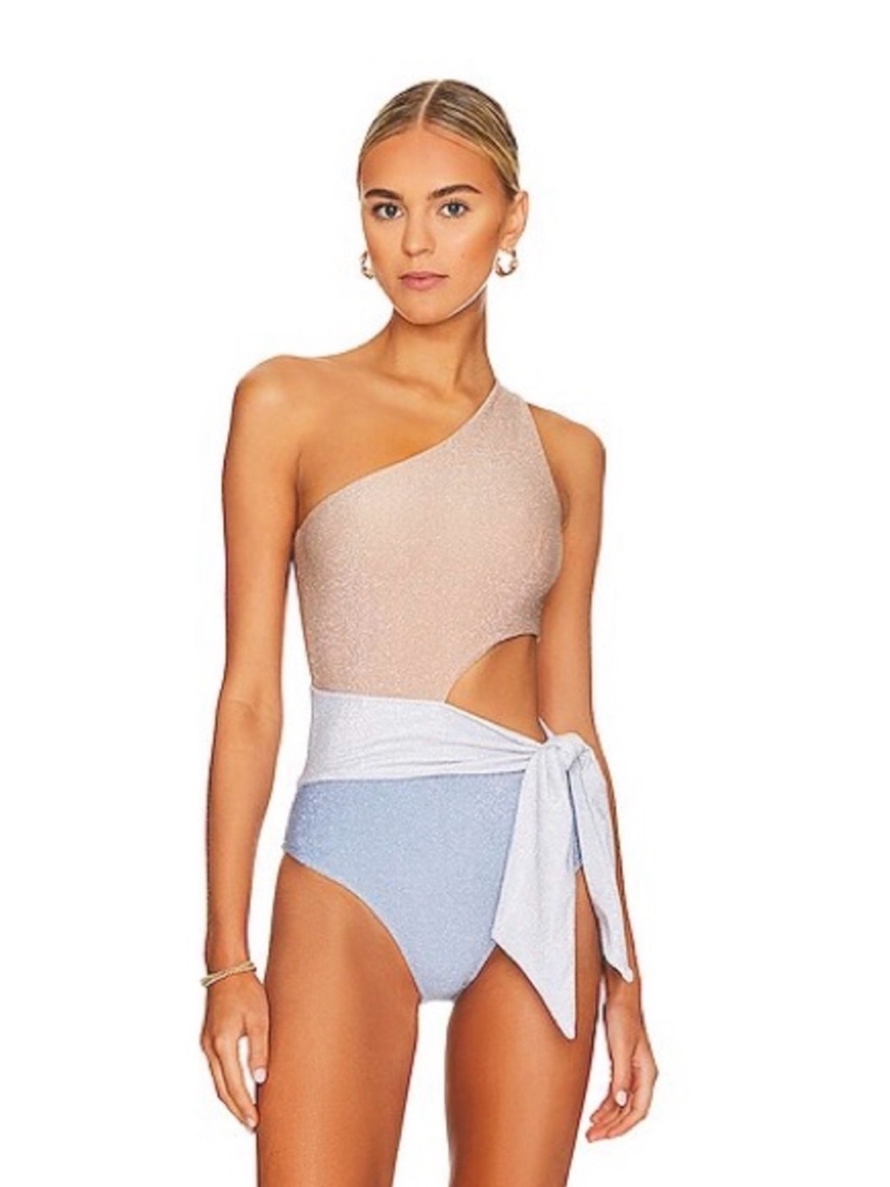 Beach Riot Carlie Frost Metallic One Piece